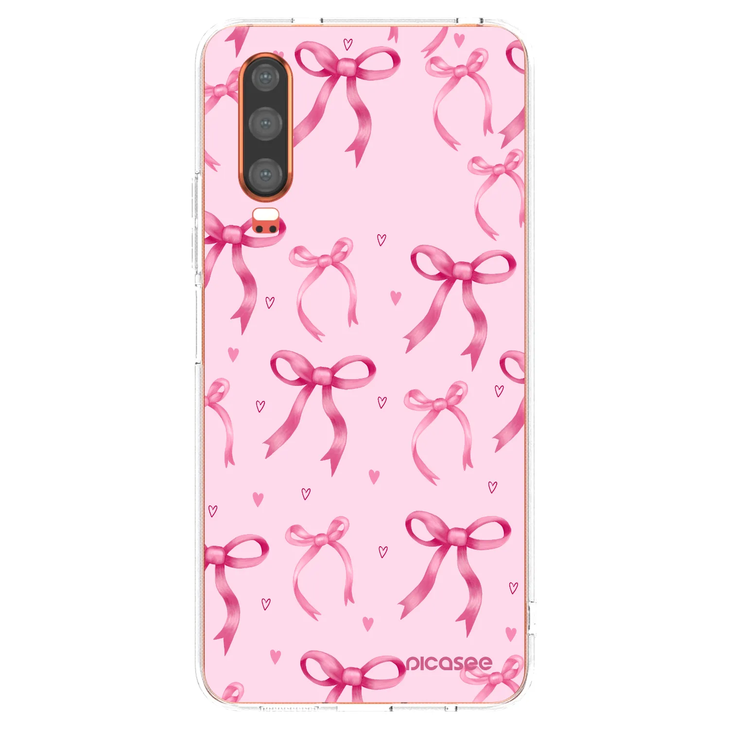 Picasee silikonska prozirna maskica za Huawei P30 - Bow Aesthetic