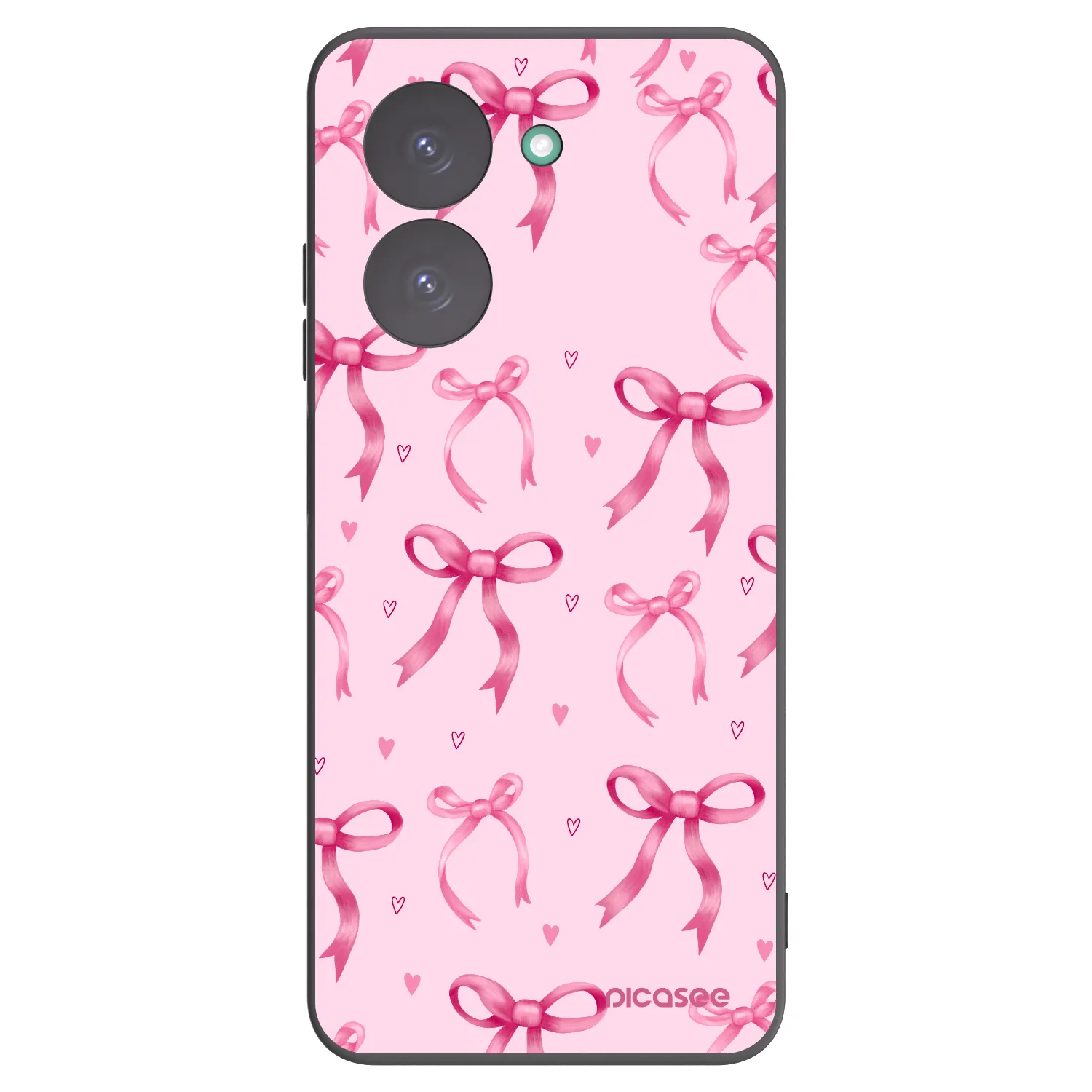 Picasee crna silikonska maskica za Xiaomi Redmi A5 - Bow Aesthetic