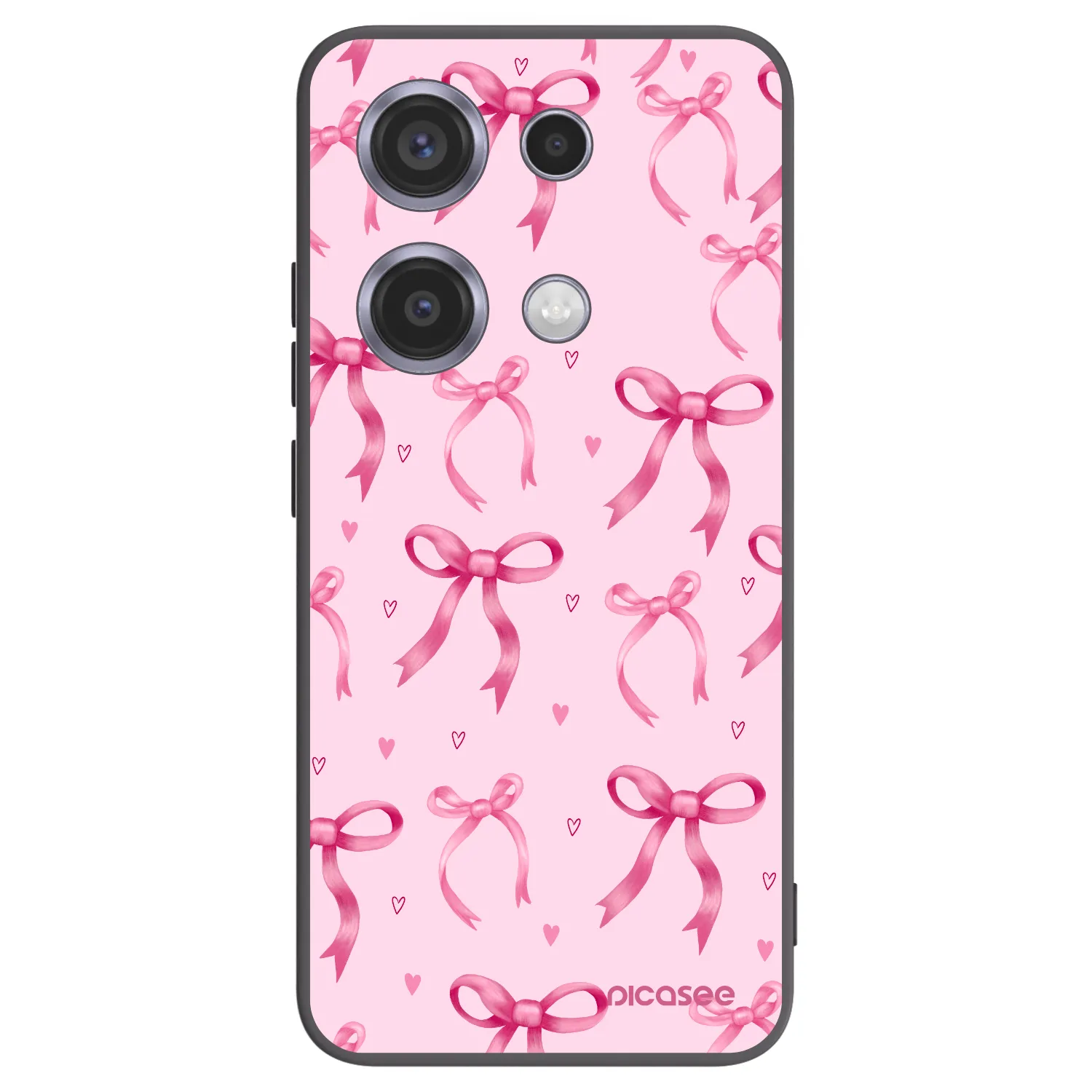 Picasee crna silikonska maskica za Xiaomi Redmi Note 14S - Bow Aesthetic