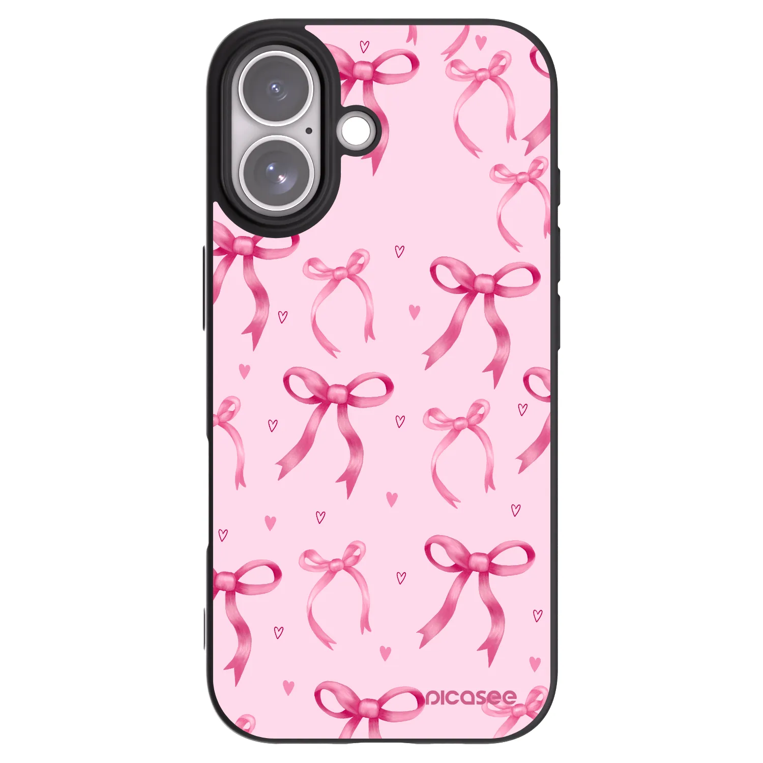 Picasee crna silikonska maskica za Apple iPhone 17 - Bow Aesthetic