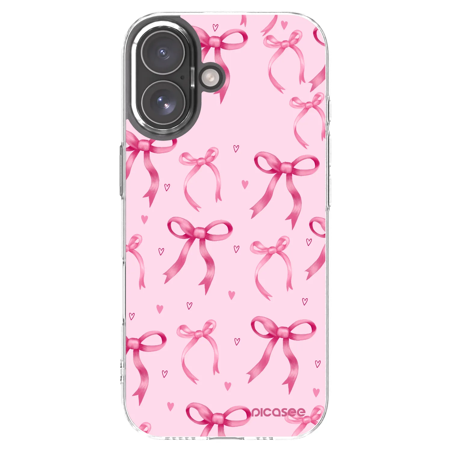 Picasee silikonska prozirna maskica za Apple iPhone 17 - Bow Aesthetic