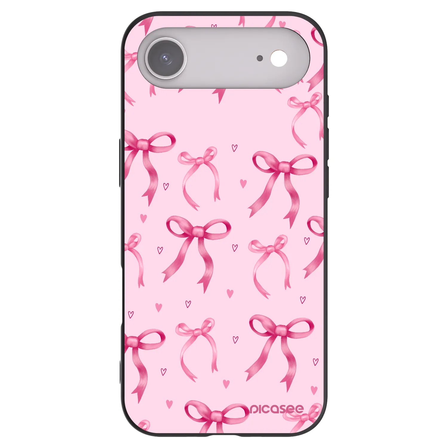 Picasee crna silikonska maskica za Apple iPhone Air - Bow Aesthetic