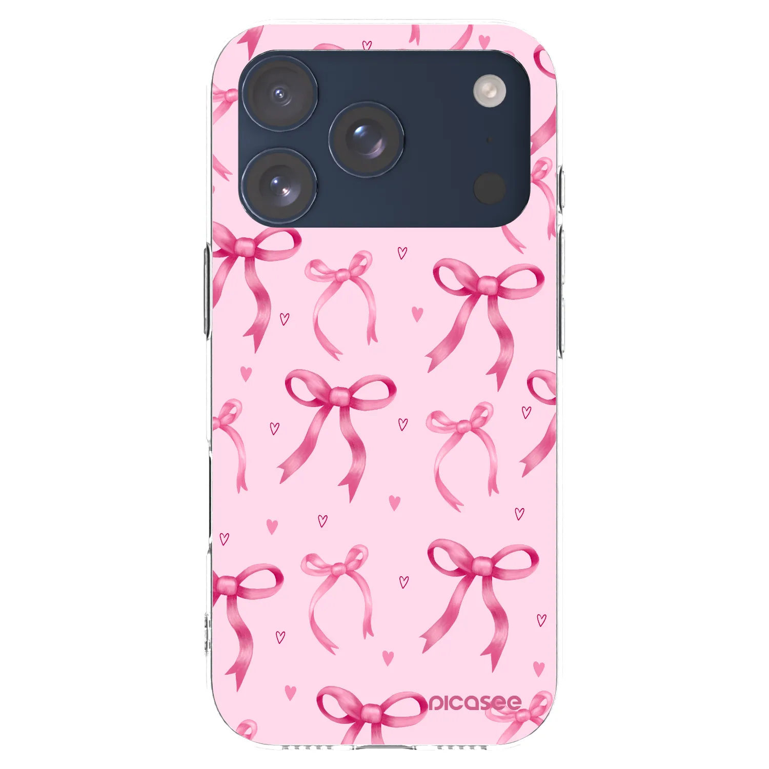 Picasee silikonska prozirna maskica za Apple iPhone 17 Pro - Bow Aesthetic