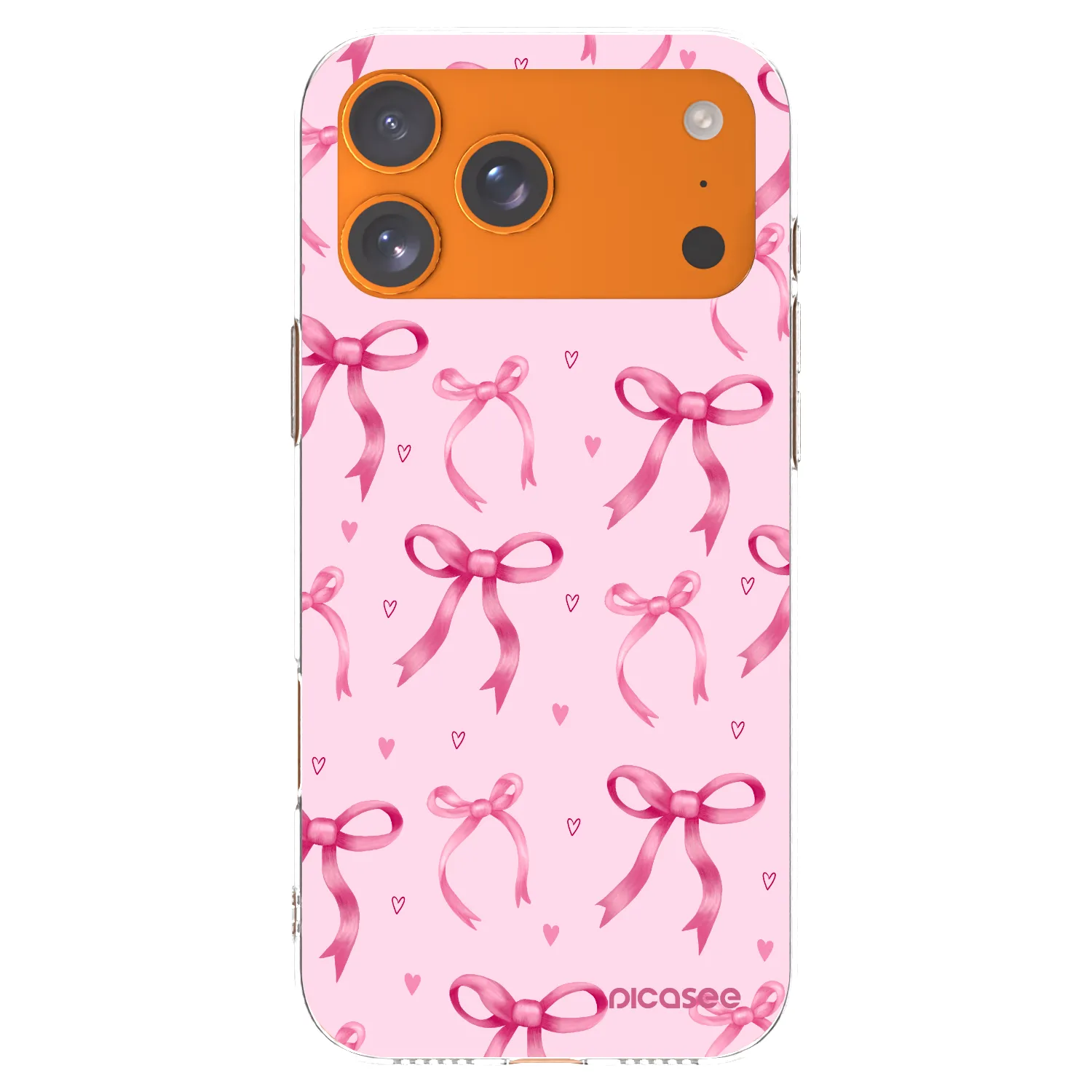 Picasee silikonska prozirna maskica za Apple iPhone 17 Pro Max - Bow Aesthetic
