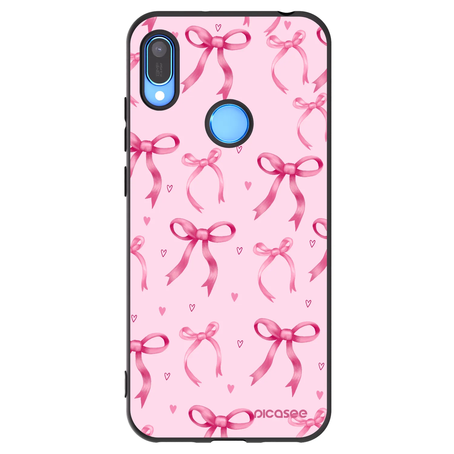 Picasee crna silikonska maskica za Huawei Y6 2019 - Bow Aesthetic