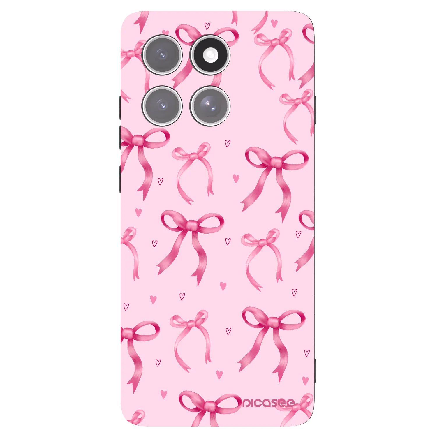 Picasee crna silikonska maskica za Motorola Edge 60 Pro - Bow Aesthetic