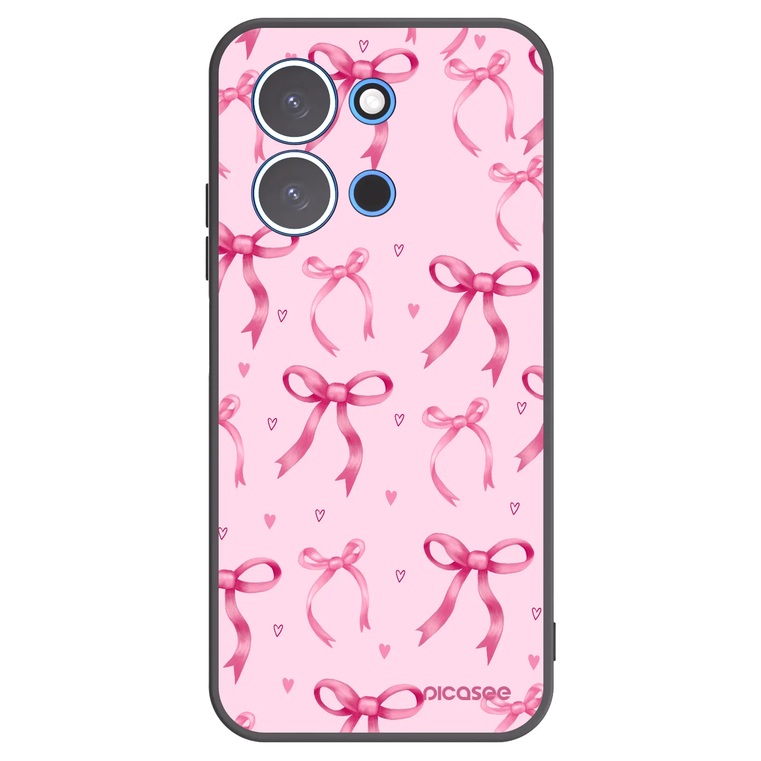 Picasee crna silikonska maskica za Xiaomi Redmi 15C 4G - Bow Aesthetic