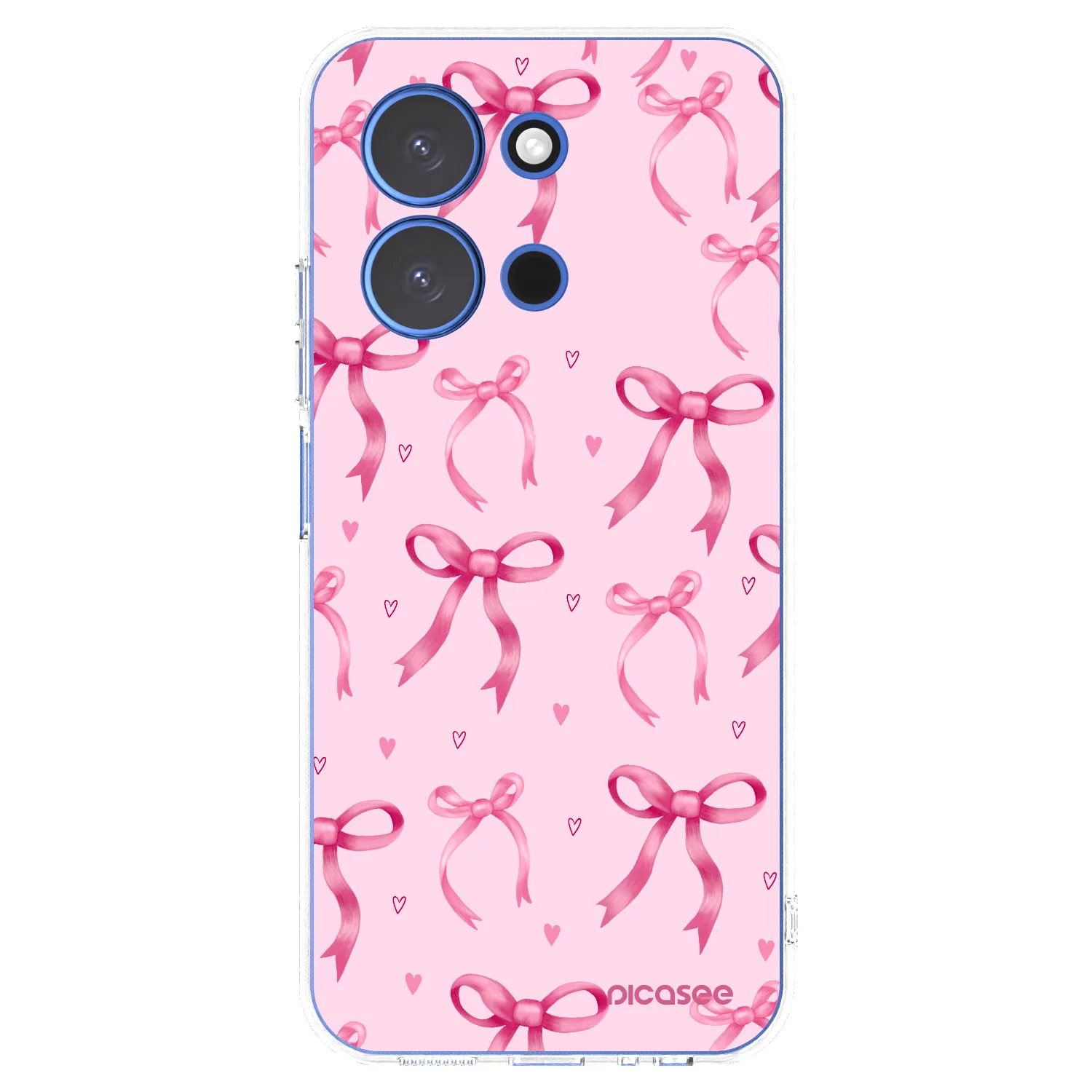 Picasee silikonska prozirna maskica za Xiaomi Redmi 15C 4G - Bow Aesthetic