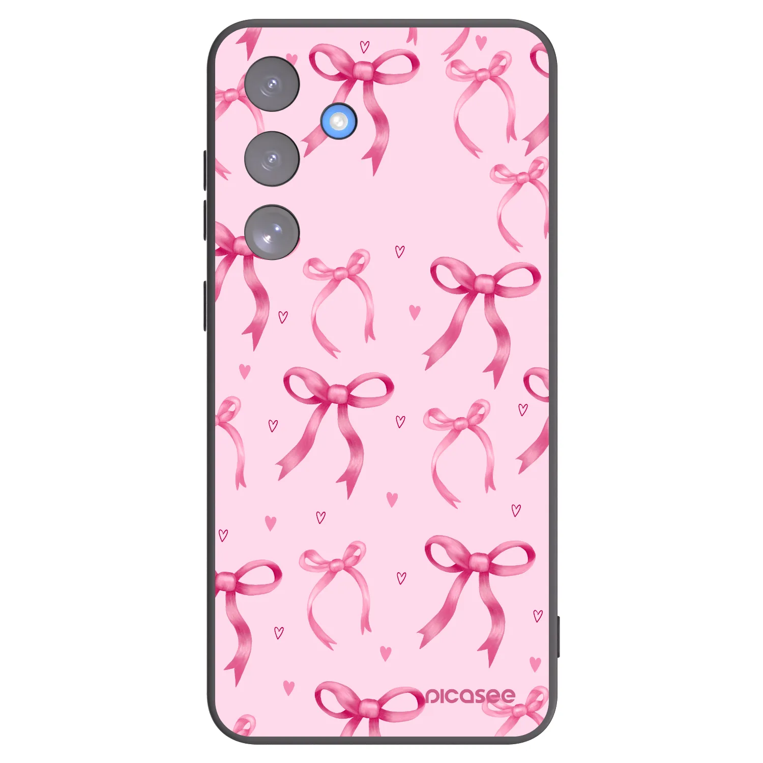 Picasee crna silikonska maskica za Samsung Galaxy S25 FE 5G - Bow Aesthetic