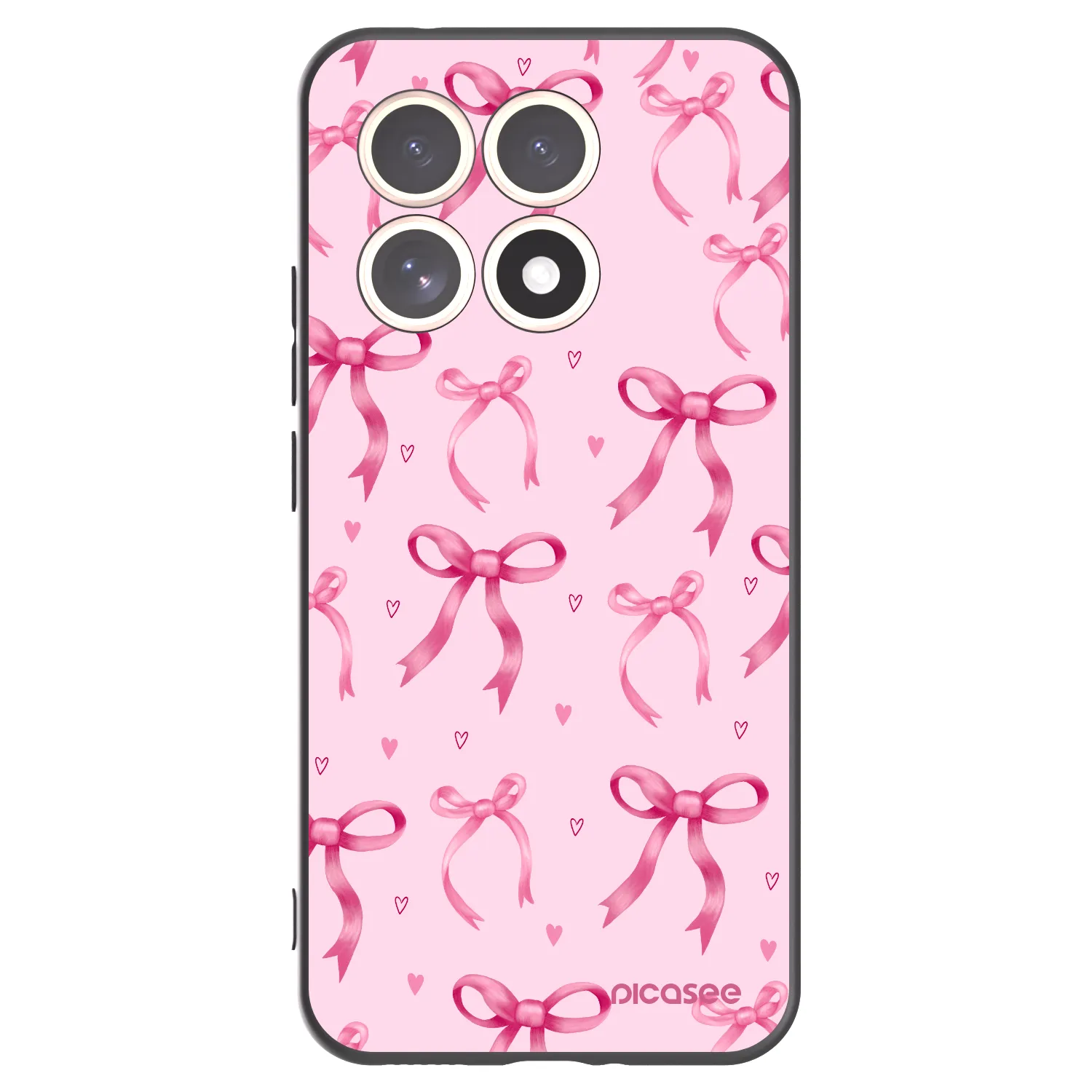 Picasee crna silikonska maskica za Xiaomi 15T - Bow Aesthetic