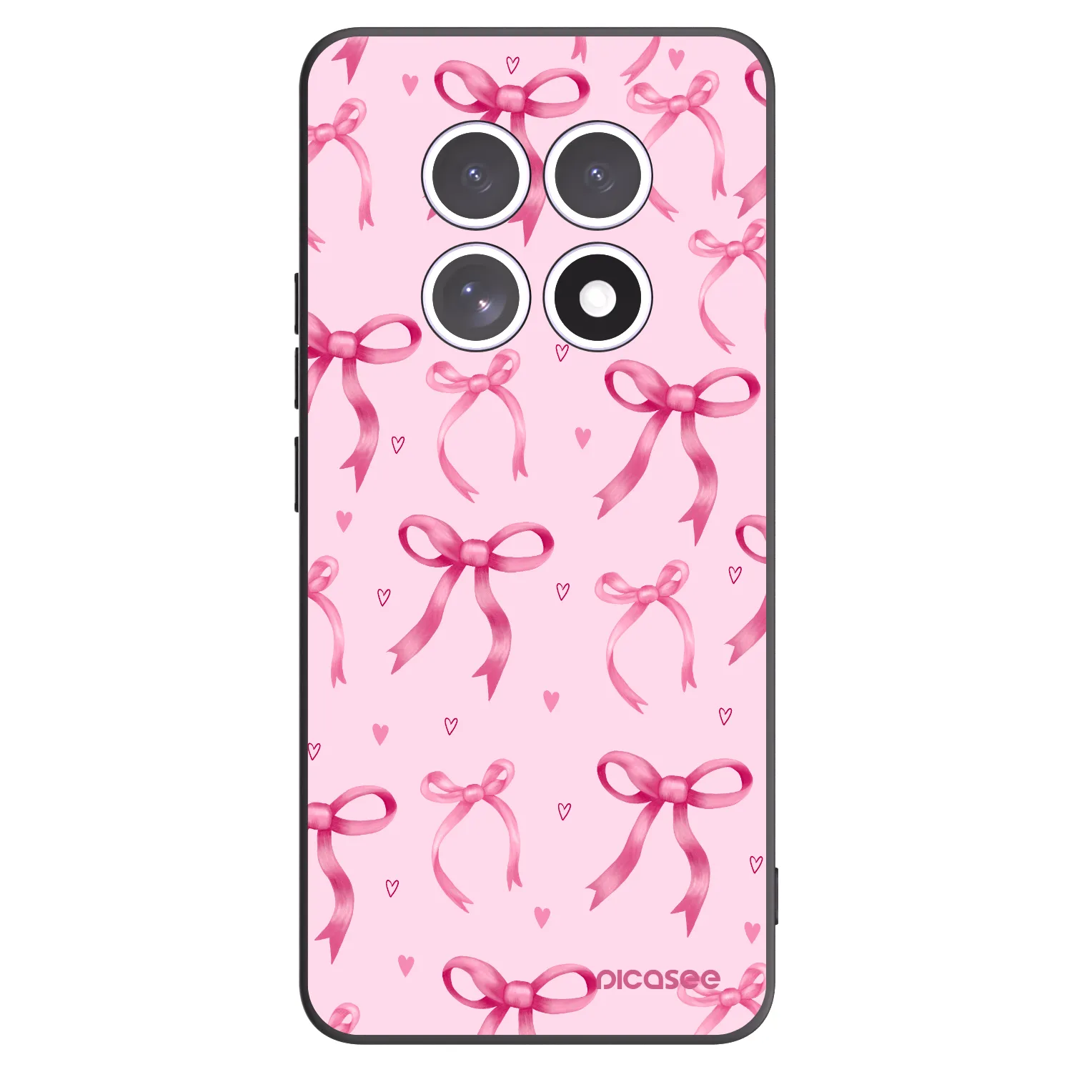 Picasee crna silikonska maskica za Xiaomi Redmi Note 15 - Bow Aesthetic