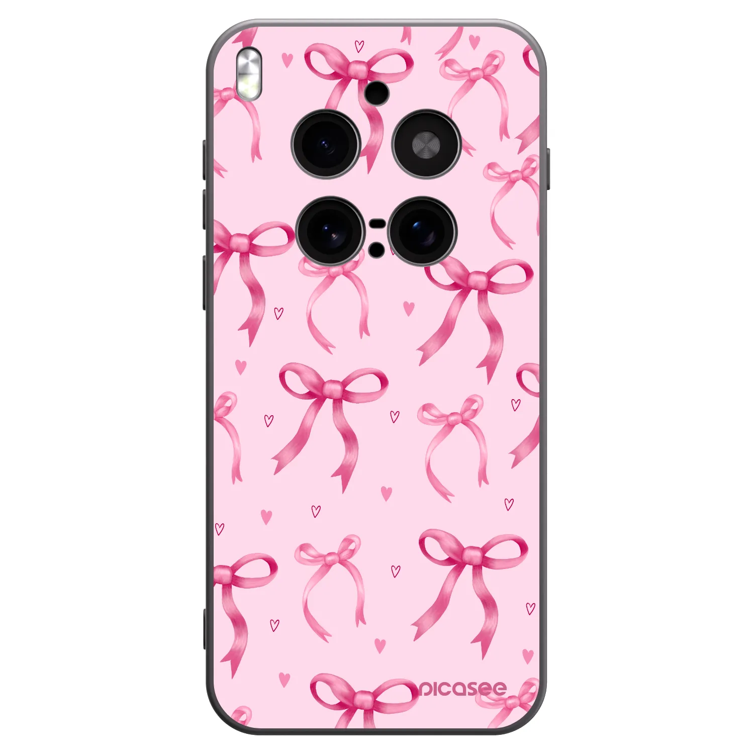 Picasee crna silikonska maskica za Vivo X300 Pro - Bow Aesthetic