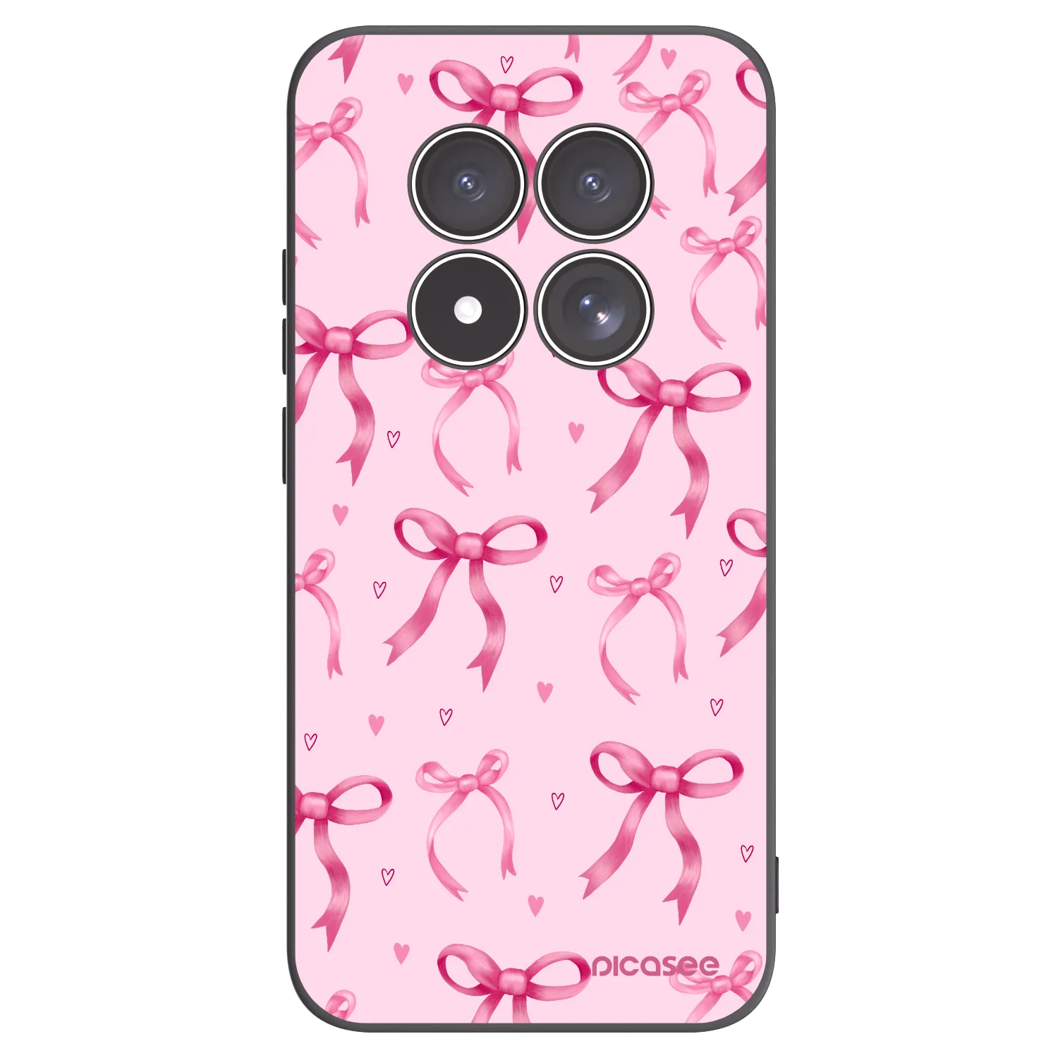 Picasee crna silikonska maskica za Xiaomi Redmi Note 15 Pro 5G - Bow Aesthetic