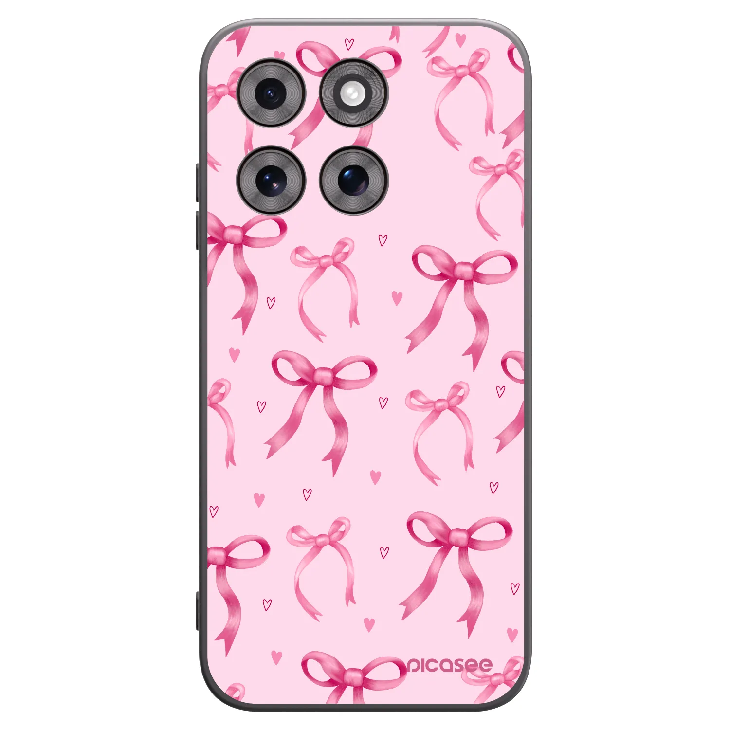 Picasee crna silikonska maskica za Motorola Moto G77 - Bow Aesthetic