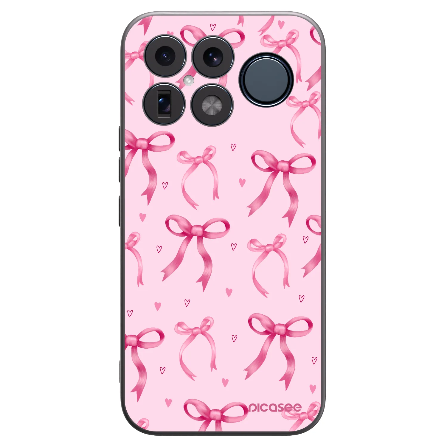 Picasee crna silikonska maskica za Xiaomi Poco F8 Ultra - Bow Aesthetic