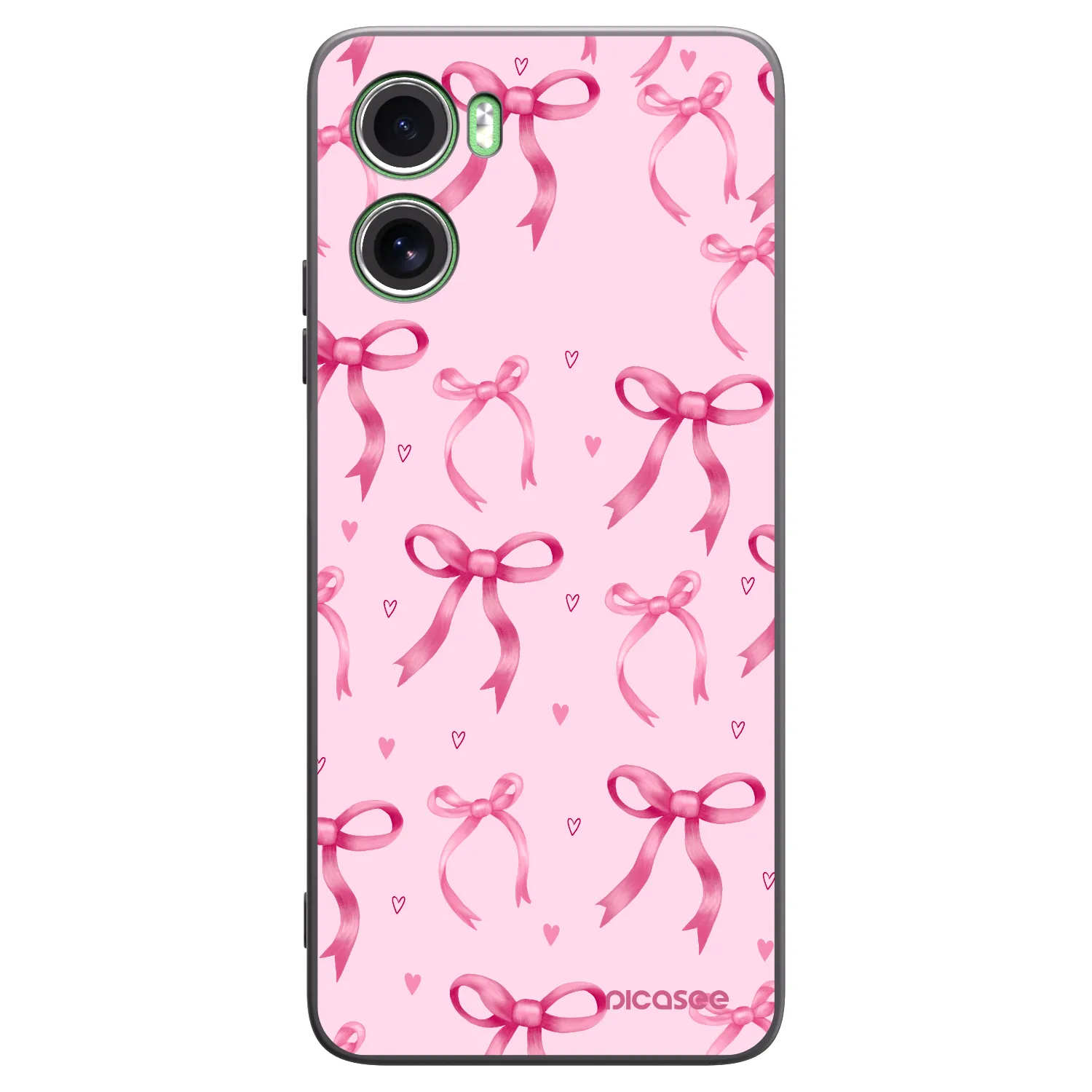 Picasee crna silikonska maskica za Motorola Moto G06 - Bow Aesthetic