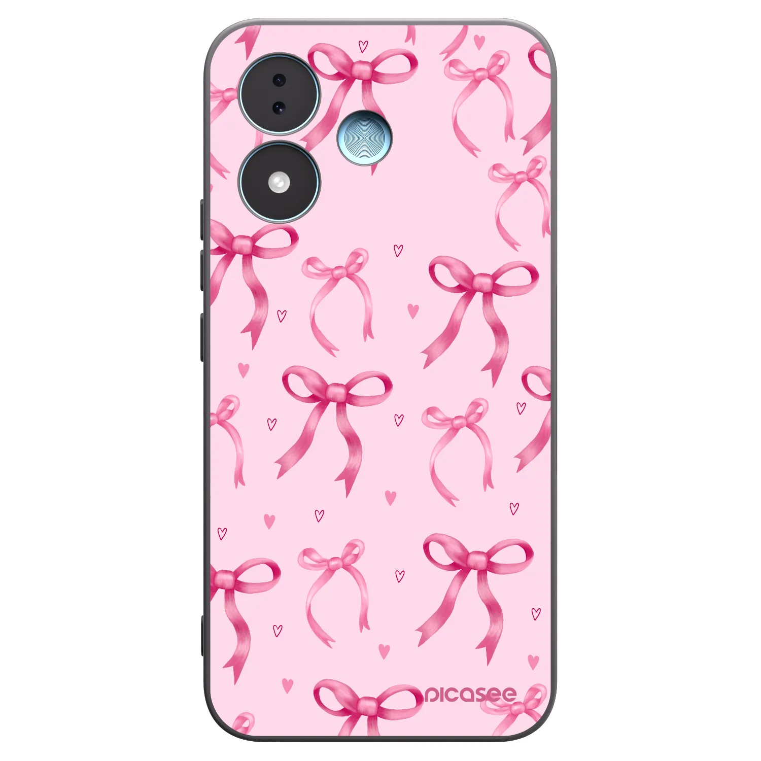 Picasee crna silikonska maskica za Xiaomi Redmi Note 17 5G - Bow Aesthetic