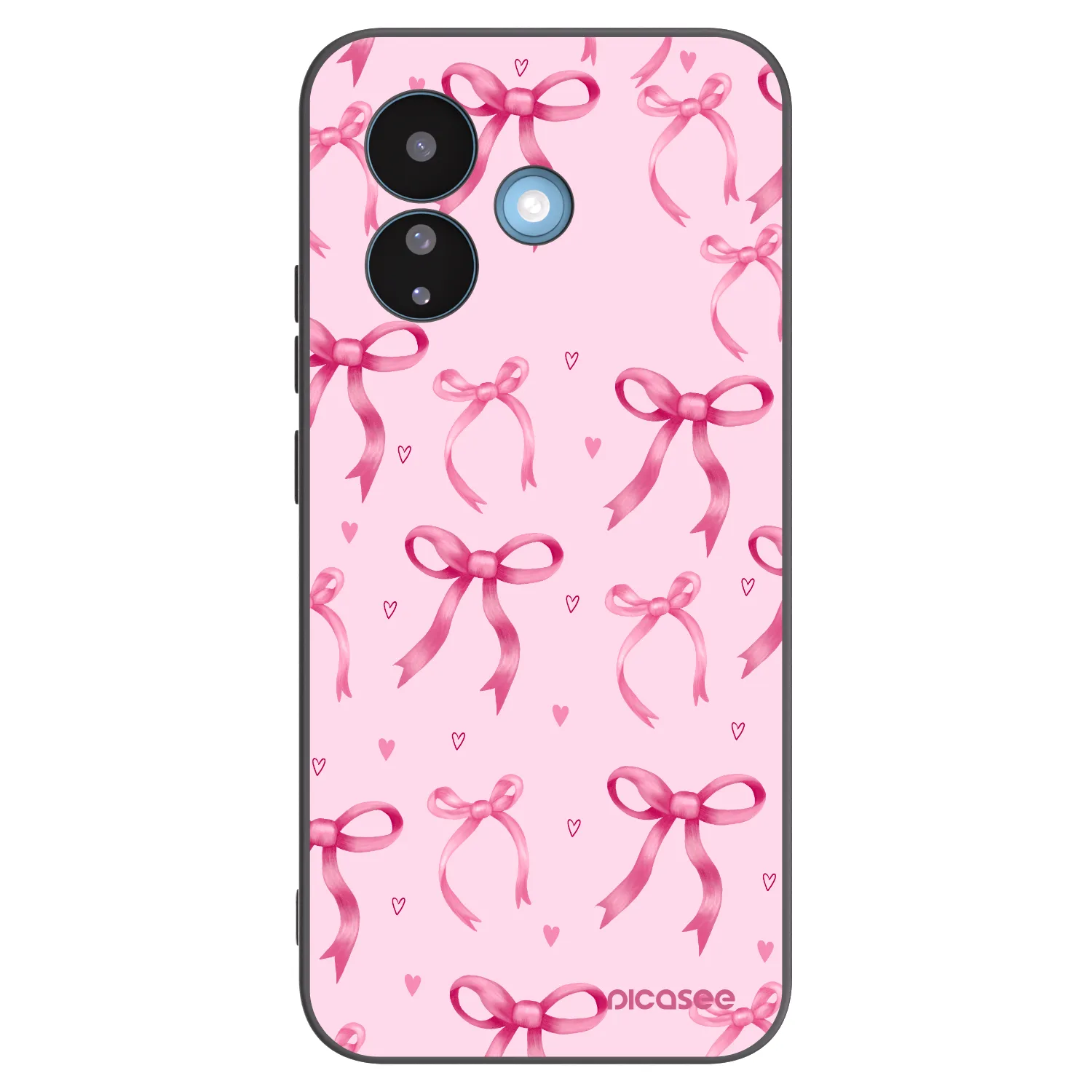 Picasee crna silikonska maskica za Xiaomi Redmi Note 17 Pro 5G - Bow Aesthetic