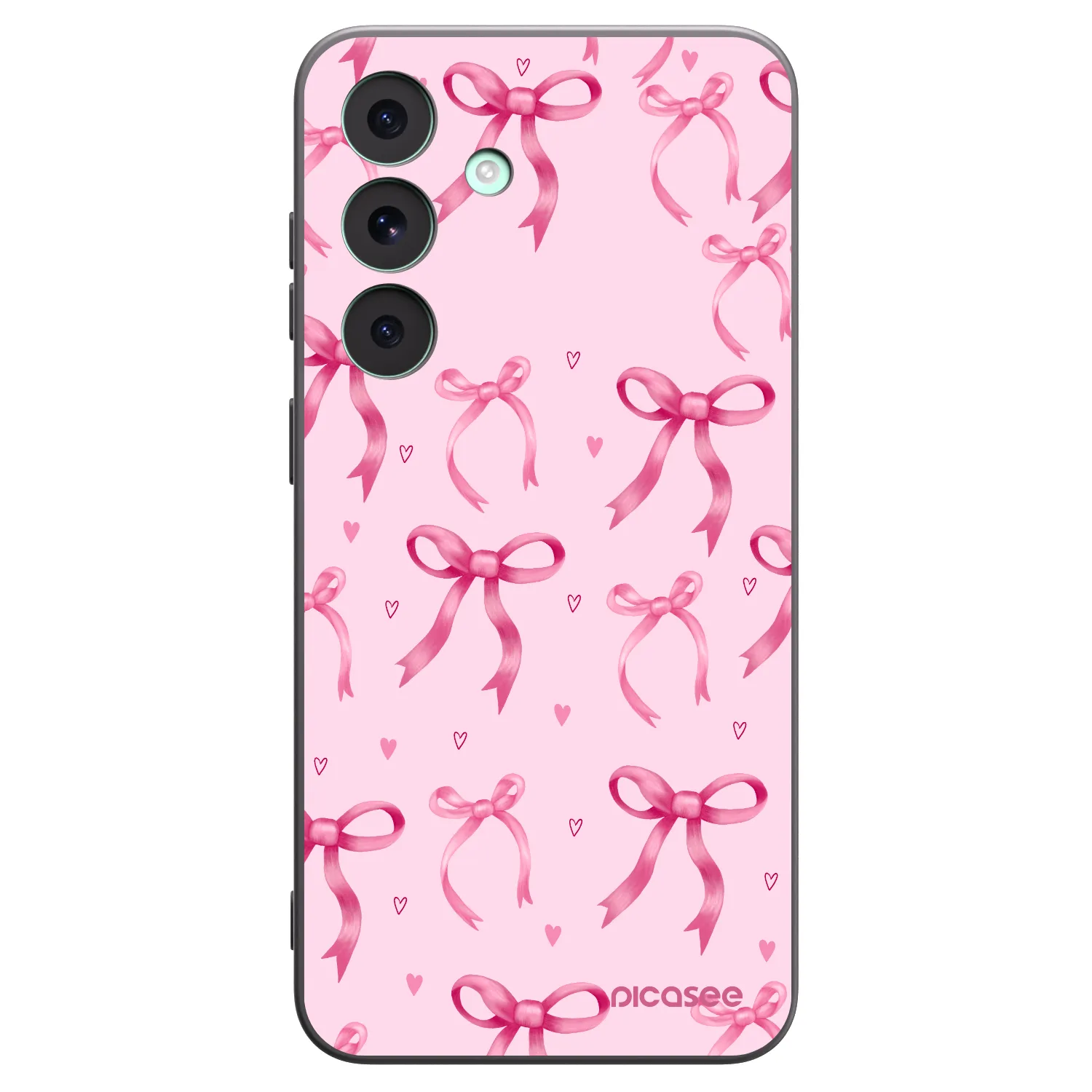 Picasee crna silikonska maskica za Samsung Galaxy S26 FE - Bow Aesthetic