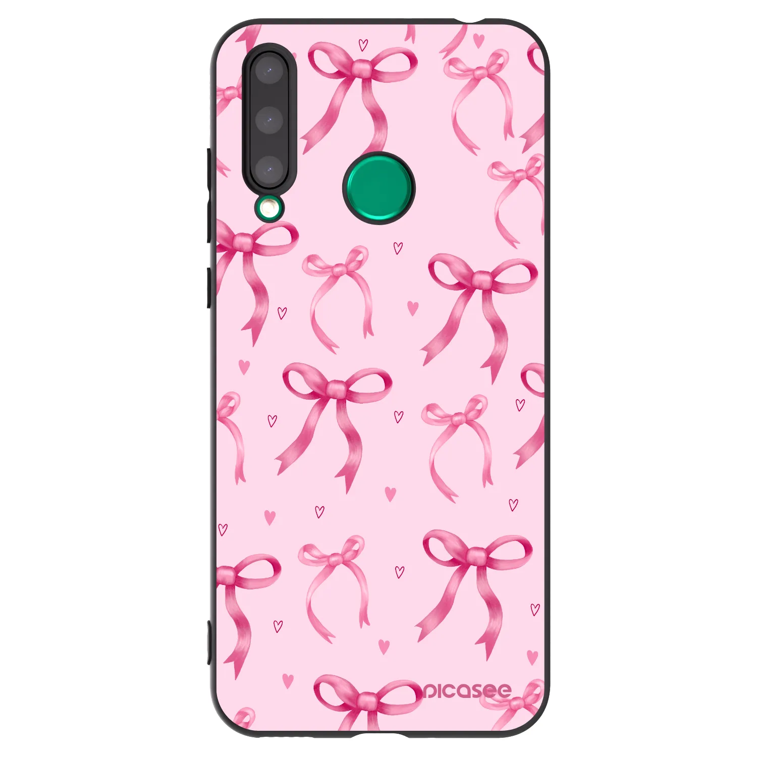 Picasee crna silikonska maskica za Honor 20 Lite - Bow Aesthetic