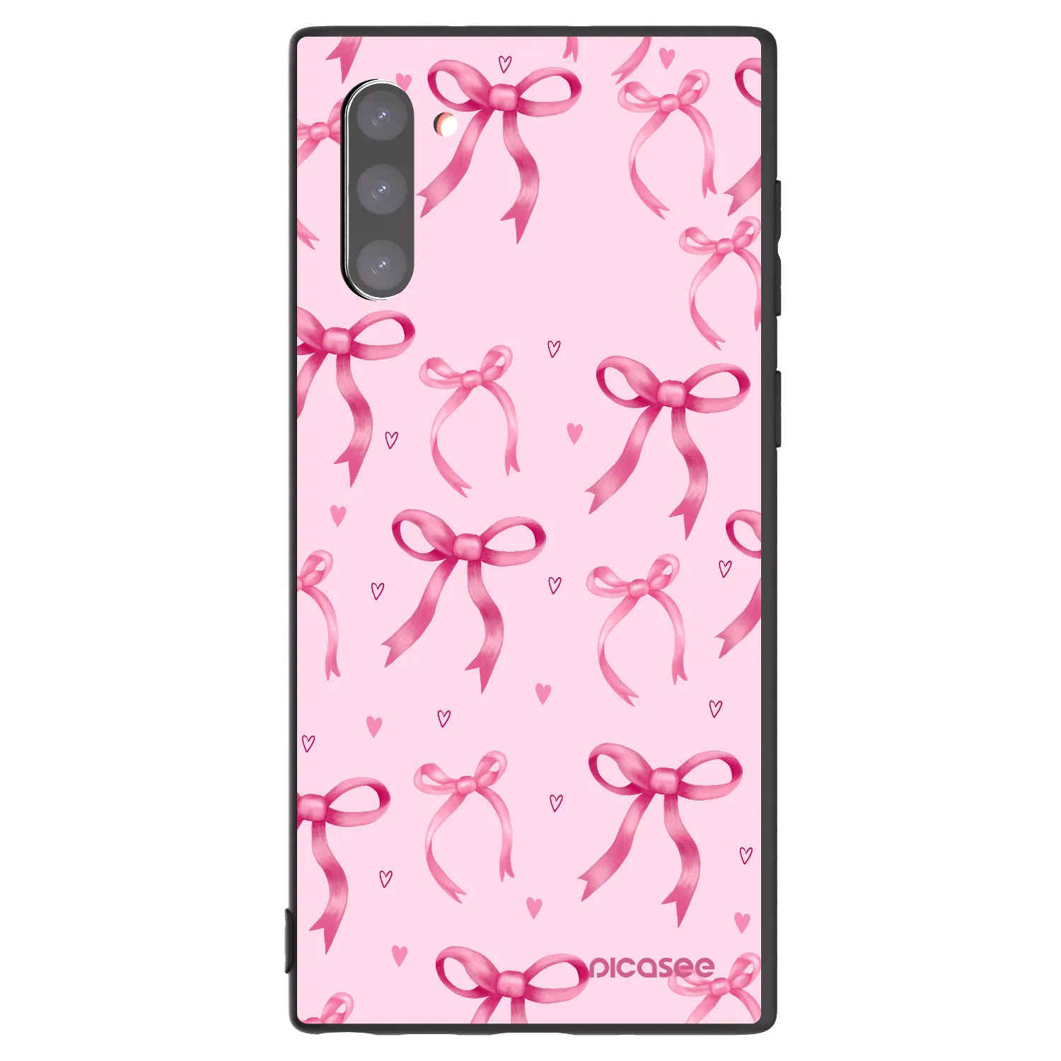 Picasee crna silikonska maskica za Samsung Galaxy Note 10 N970F - Bow Aesthetic