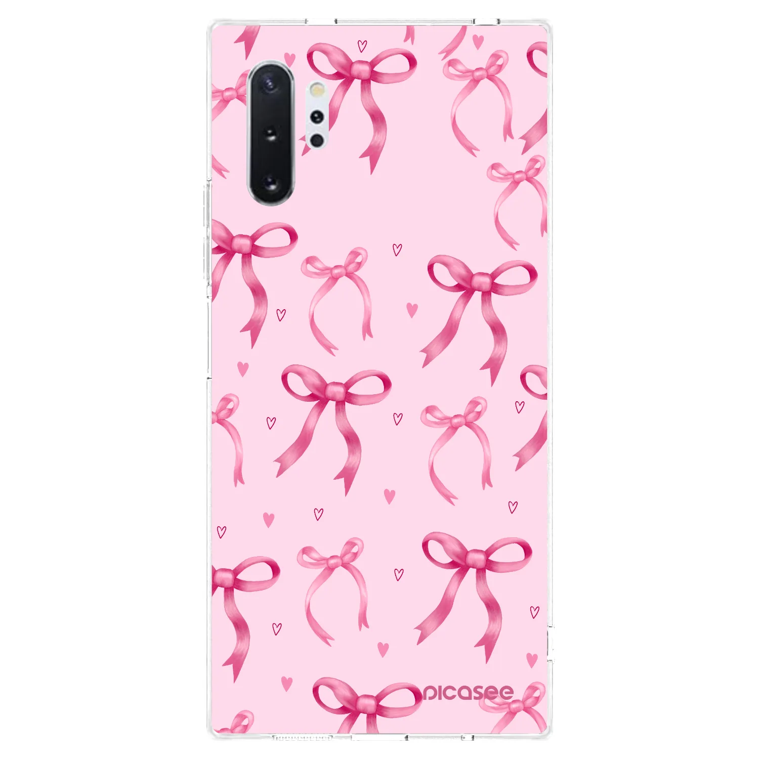 Picasee silikonska prozirna maskica za Samsung Galaxy Note 10+ N975F - Bow Aesthetic