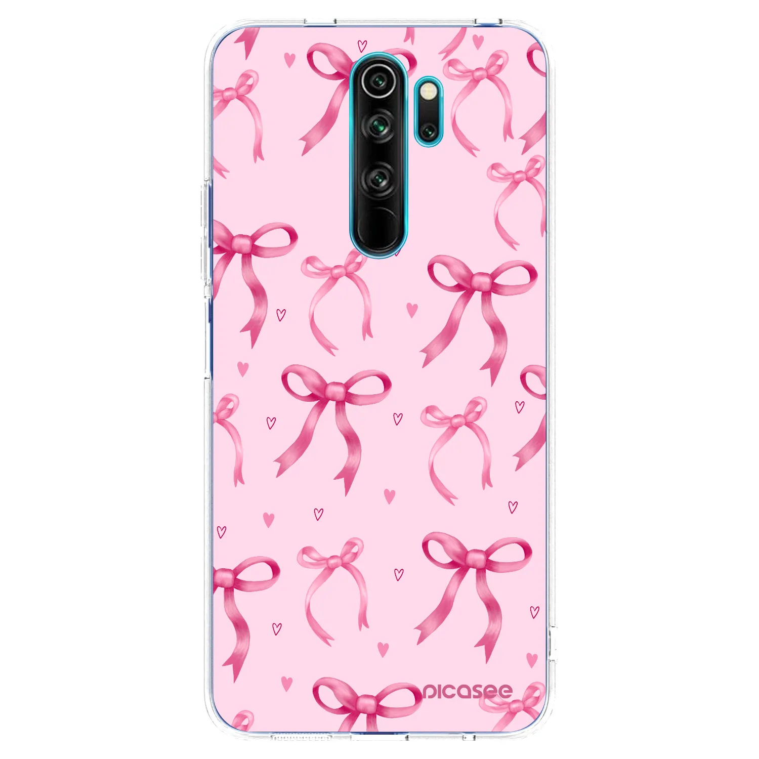 Picasee silikonska prozirna maskica za Xiaomi Redmi Note 8 Pro - Bow Aesthetic