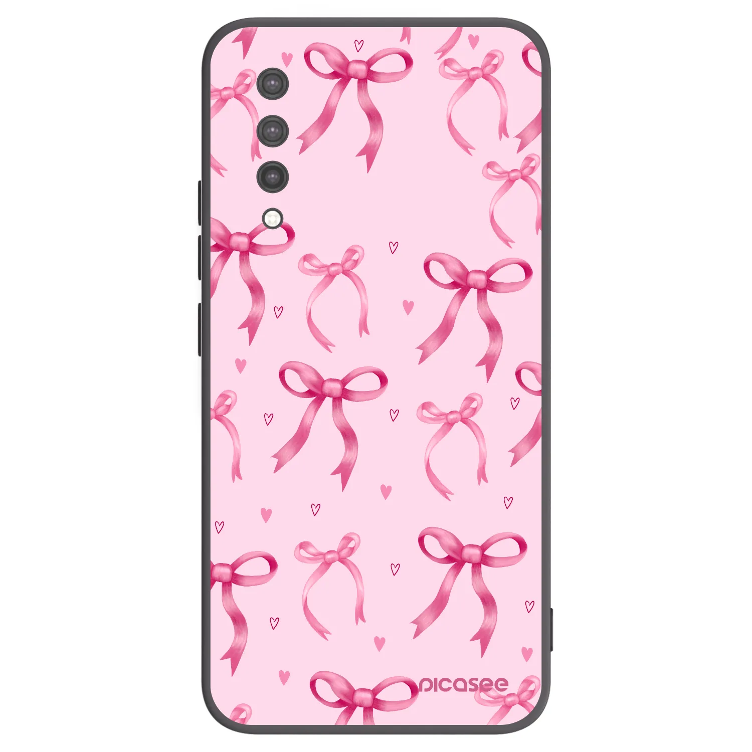 Picasee crna silikonska maskica za Xiaomi Mi 9 Lite - Bow Aesthetic