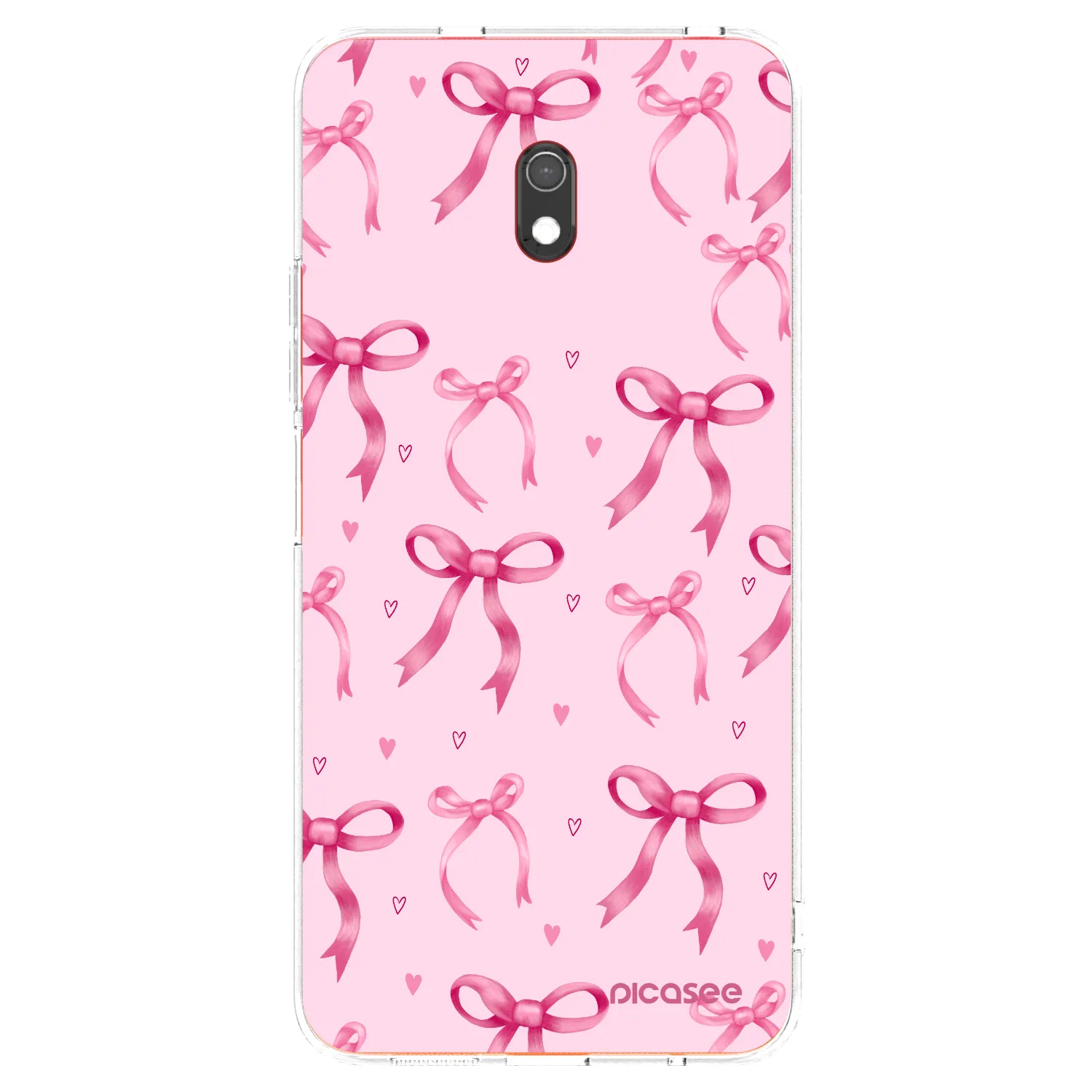 Picasee silikonska prozirna maskica za Xiaomi Redmi 8A - Bow Aesthetic