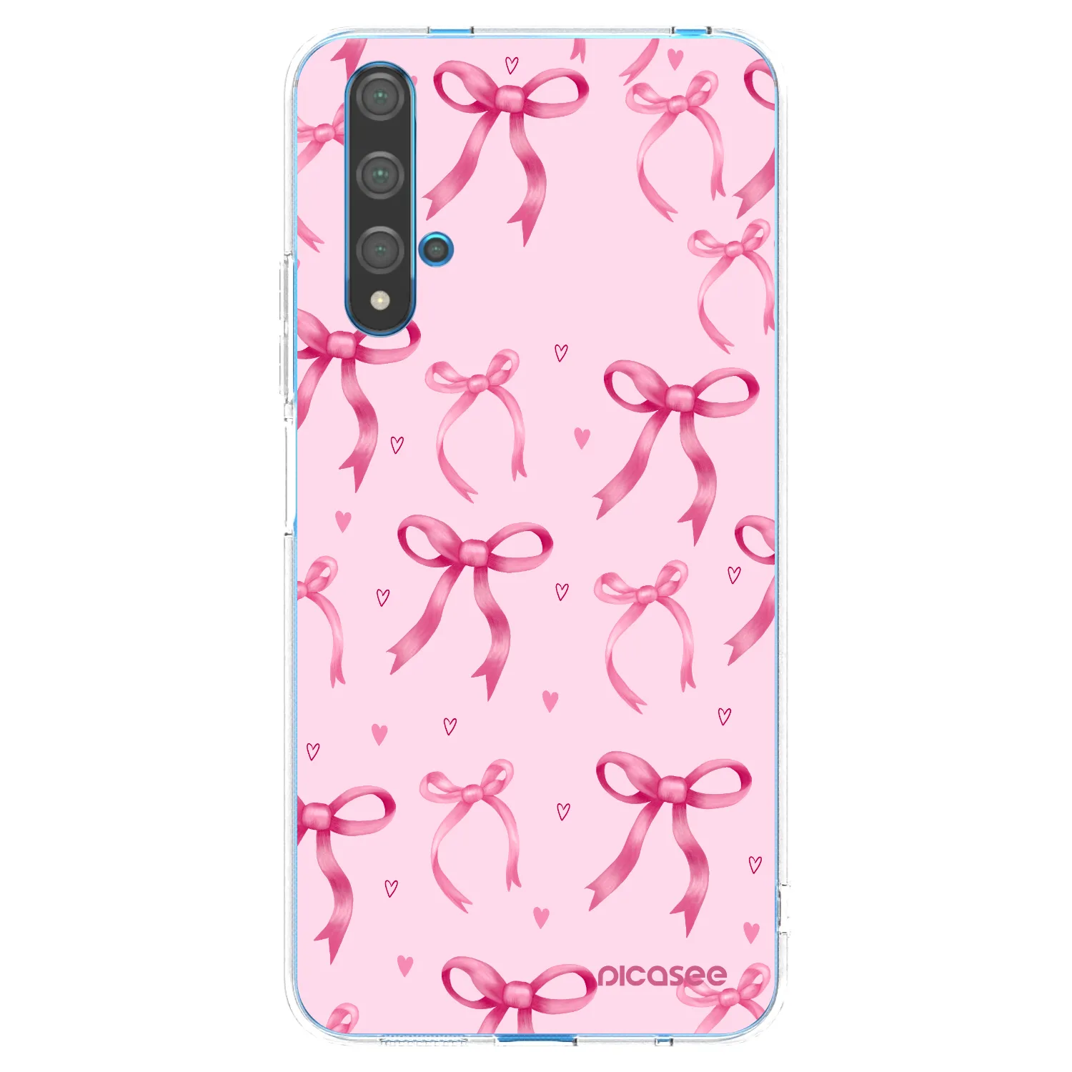 Picasee silikonska prozirna maskica za Huawei Nova 5T - Bow Aesthetic