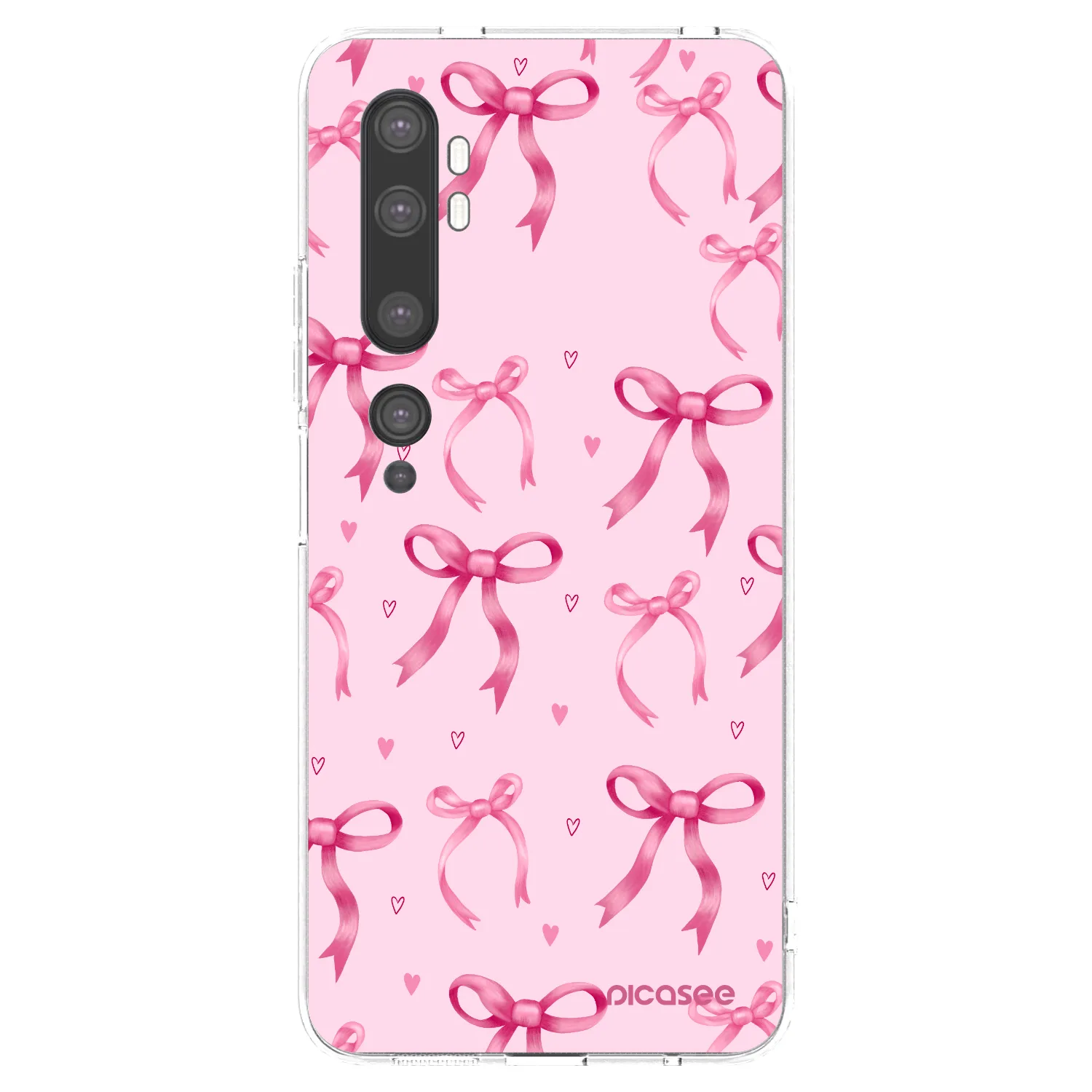 Picasee silikonska prozirna maskica za Xiaomi Mi Note 10 (Pro) - Bow Aesthetic