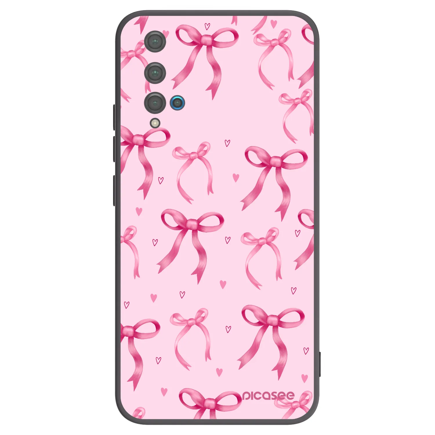 Picasee crna silikonska maskica za Huawei Nova 5T - Bow Aesthetic