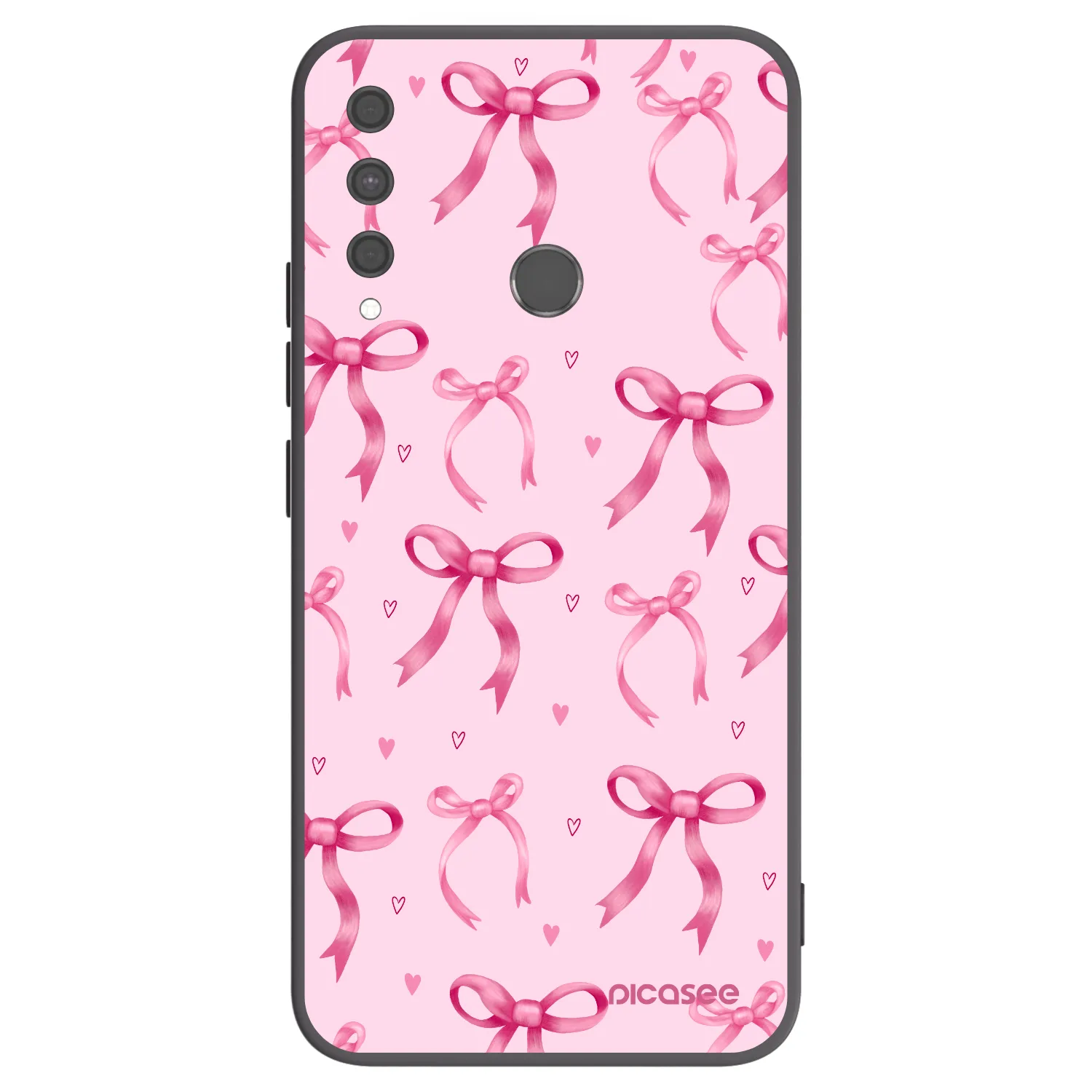 Picasee crna silikonska maskica za Huawei P40 Lite E - Bow Aesthetic