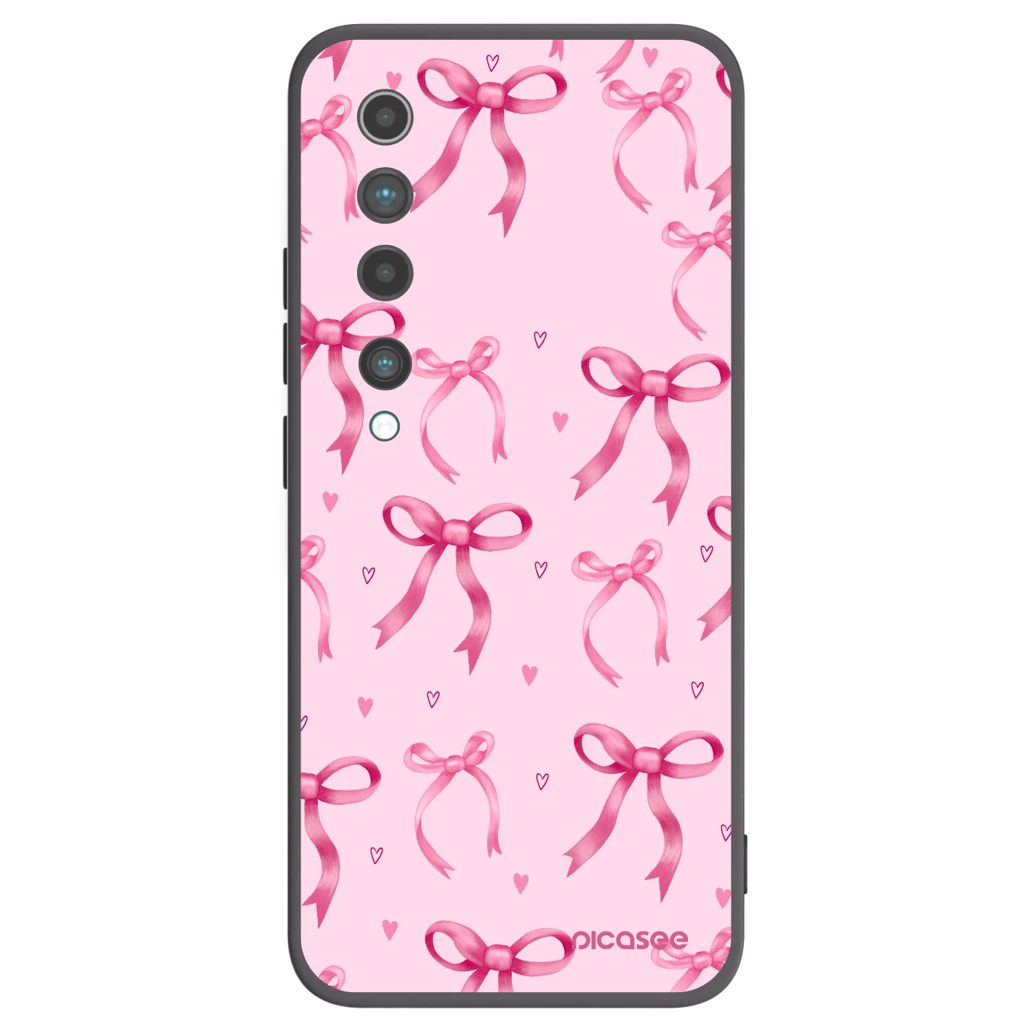Picasee crna silikonska maskica za Xiaomi Mi 10 - Bow Aesthetic