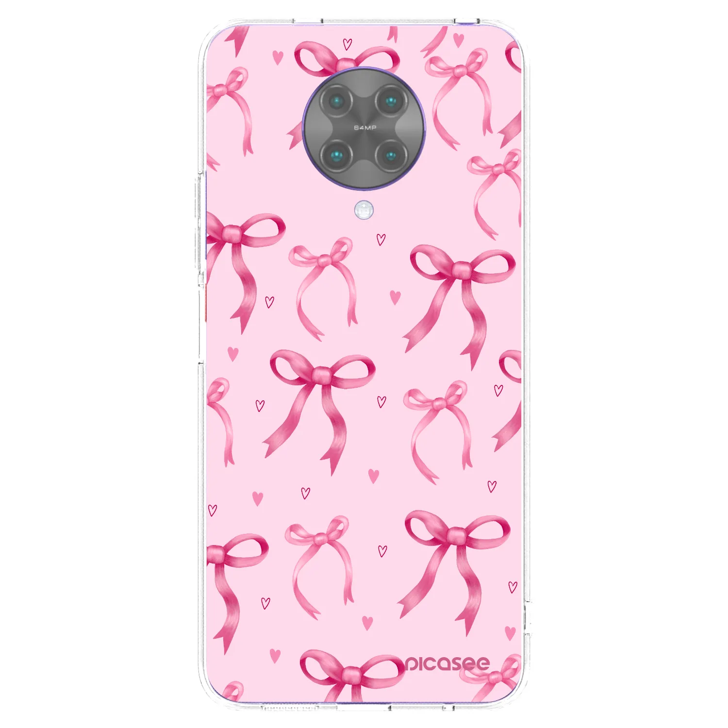 Picasee silikonska prozirna maskica za Xiaomi Poco F2 Pro - Bow Aesthetic