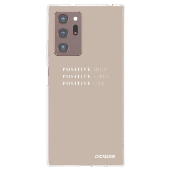 Picasee silikonska prozirna maskica za Samsung Galaxy Note 20 Ultra - Positive Vibes