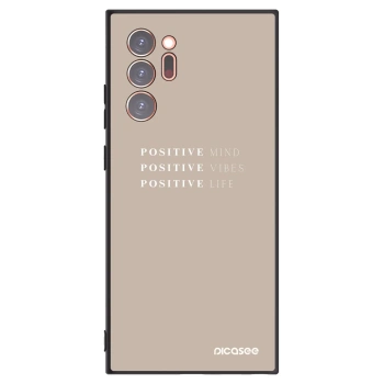 Picasee crna silikonska maskica za Samsung Galaxy Note 20 Ultra - Positive Vibes