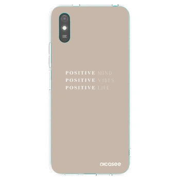 Picasee silikonska prozirna maskica za Xiaomi Redmi 9A - Positive Vibes