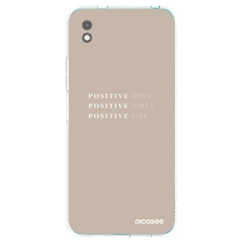 Picasee crna silikonska maskica za Xiaomi Redmi 9A - Positive Vibes