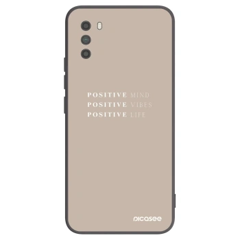 Picasee crna silikonska maskica za Xiaomi Poco M3 - Positive Vibes