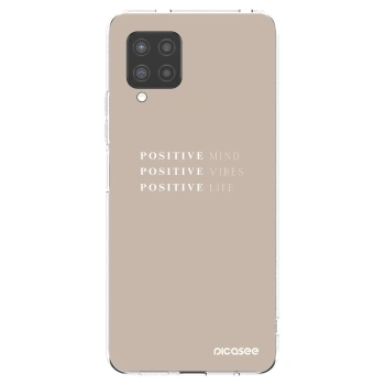 Picasee silikonska prozirna maskica za Samsung Galaxy A42 A426B - Positive Vibes