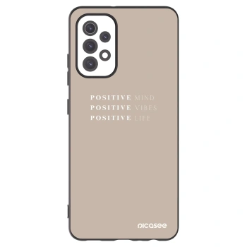 Picasee crna silikonska maskica za Samsung Galaxy A32 5G A326B - Positive Vibes