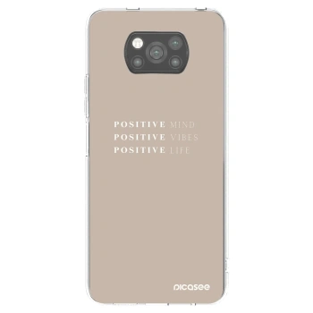 Picasee crna silikonska maskica za Xiaomi Poco X3 Pro - Positive Vibes