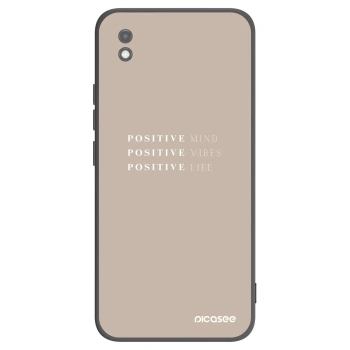 Picasee crna silikonska maskica za Xiaomi Redmi 9AT - Positive Vibes