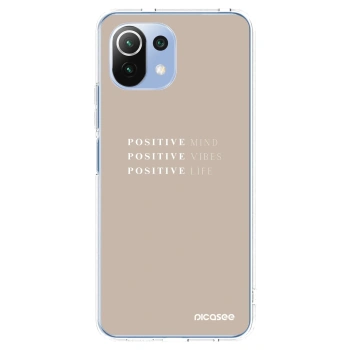Picasee silikonska prozirna maskica za Xiaomi Mi 11 Lite - Positive Vibes