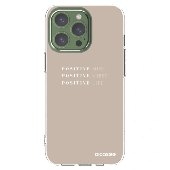 Picasee silikonska prozirna maskica za Apple iPhone 13 Pro - Positive Vibes
