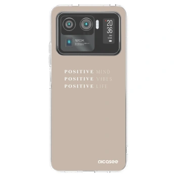 Picasee silikonska prozirna maskica za Xiaomi Mi 11 Ultra - Positive Vibes