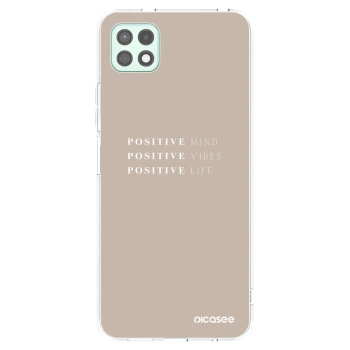 Picasee silikonska prozirna maskica za Samsung Galaxy A22 A226B 5G - Positive Vibes