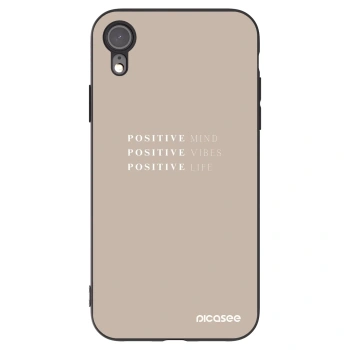 Picasee crna silikonska maskica za Apple iPhone 6 Plus/6S Plus - Positive Vibes