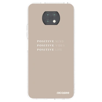 Picasee silikonska prozirna maskica za Xiaomi Redmi Note 9T - Positive Vibes